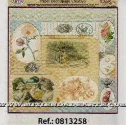 Papel de Decoupage 0813258 Puntilla, escenas época 30x30 cm. Dayka