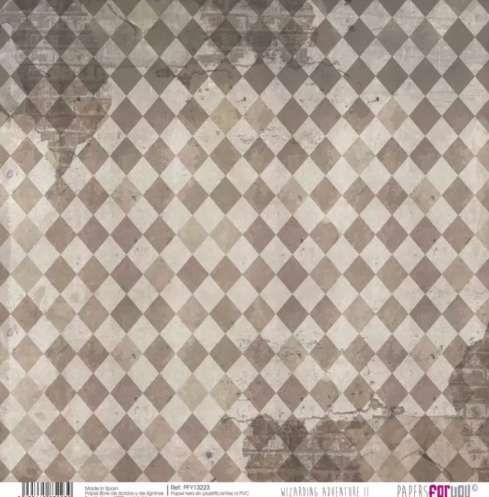 Papel de tela Rombos Wizarding Adventure II PapersForYou 30x30cm