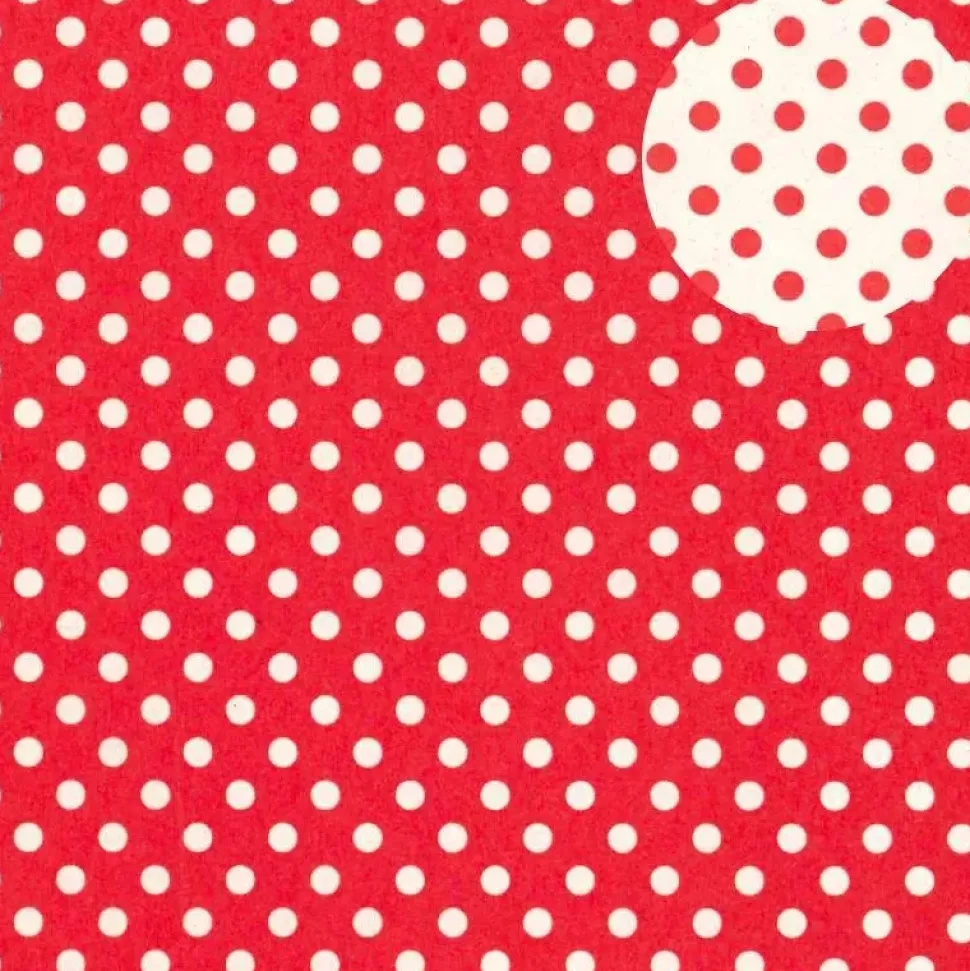 Papel Lunares rojos doble cara Tassotti
