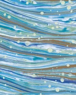 Papel Marmolizado azul Tassotti