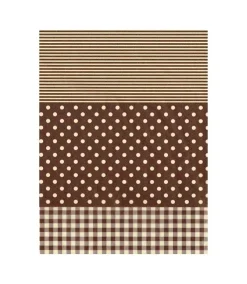 Papel para Decoupage Lunares y Rayas Décopatch 30x40cm