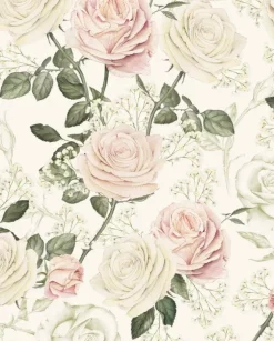 Papel Rosas rosas Tassotti