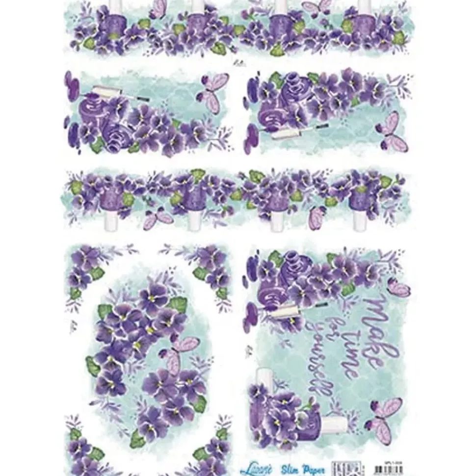 Papel Slim Decoupage Make Time For Yourself Artis Decor 47,3x33,8cm