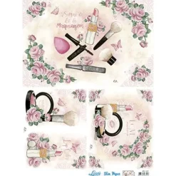 Papel Slim Decoupage Maquillaje Artis Decor 47,3x33,8cm