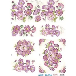 Papel Slim Decoupage Romantic Garden Artis Decor 47,3x33,8cm