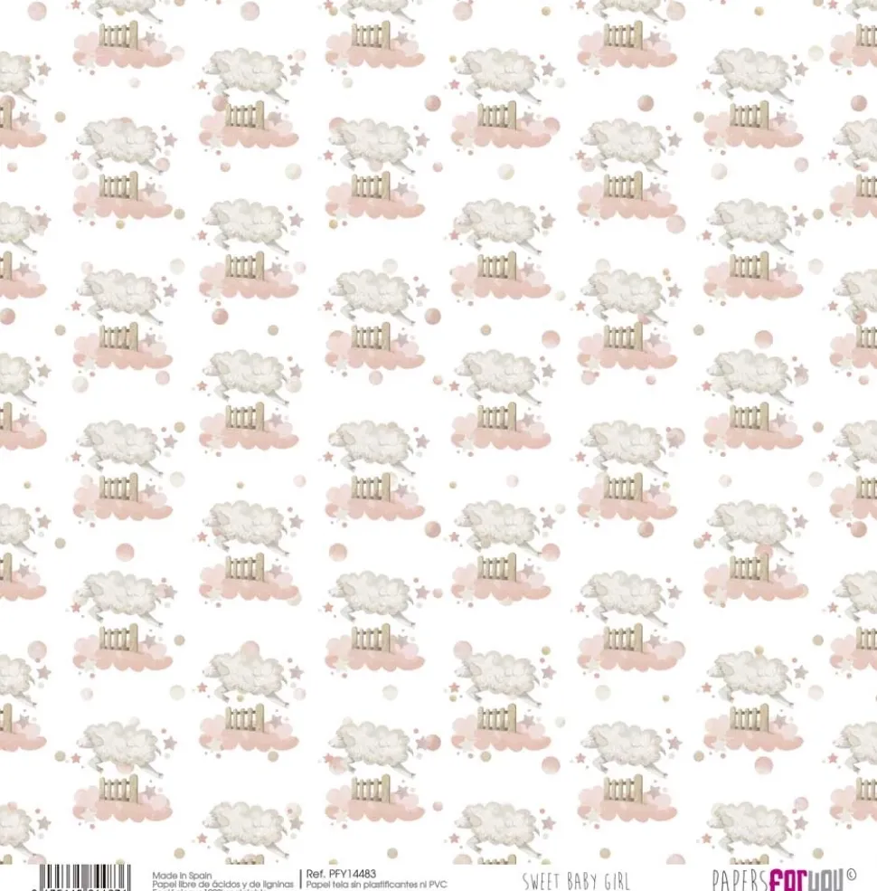 Papel Tela I Sweet Baby Girl PapersForYou 30x30cm