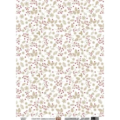 Papel Vellum 7 Cannelle & Chocolat Florilèges Design A4