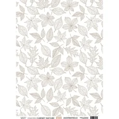 Papel vellum 02 Carnet Nature Florilèges Design A4