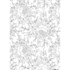 Papel vellum 01 La Vie en Rose Florilèges Design A4