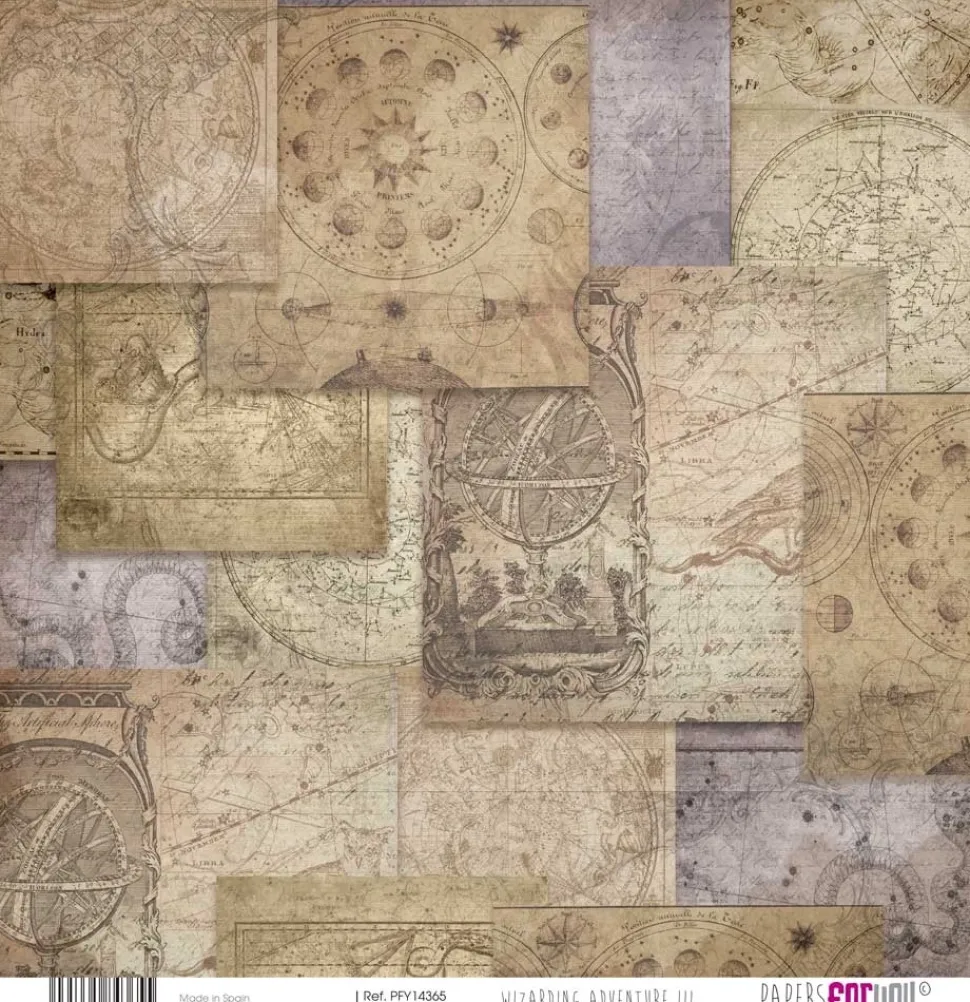 Papel vellum Astrology Wizarding Adventure III PapersForYou 30x31cm