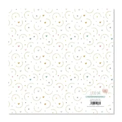 Papel vellum con foil Little M Lora Bailora 30x30cm