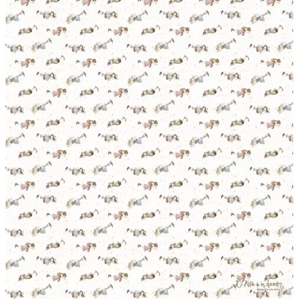 Papel vellum Las Hadas de la Navidad Operación: Rescatando la Navidad El Altillo De Los Duendes 30x30cm