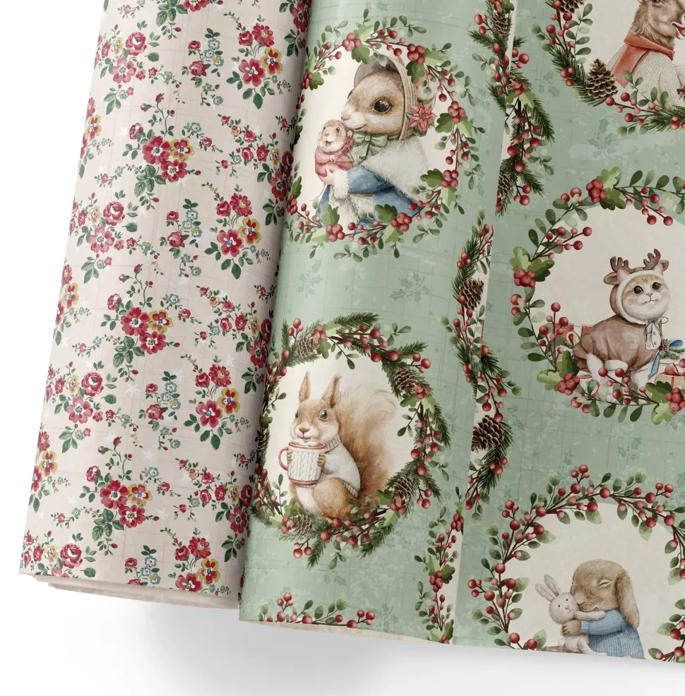 Paper Press Rabbits My Pretty Little Christmas House Alberto Juárez 45x64cm