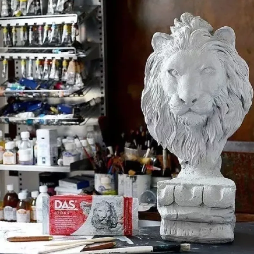 Pasta de Modelar Gris Efecto Piedra Das 1Kg