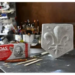 Pasta de Modelar Gris Efecto Piedra Das 1Kg