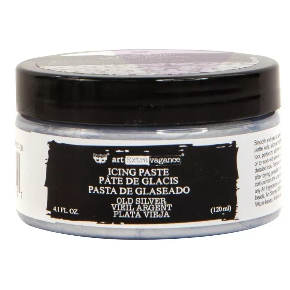 Pasta de textura Icing Finnabair Old Silver