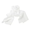 Pañuelo de seda chifón blanco Arty's 45x180cm