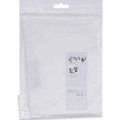 Pañuelo de seda chifón blanco Arty's 45x180cm