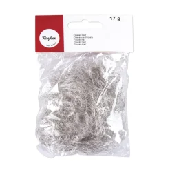 Peluca de alambre plateada