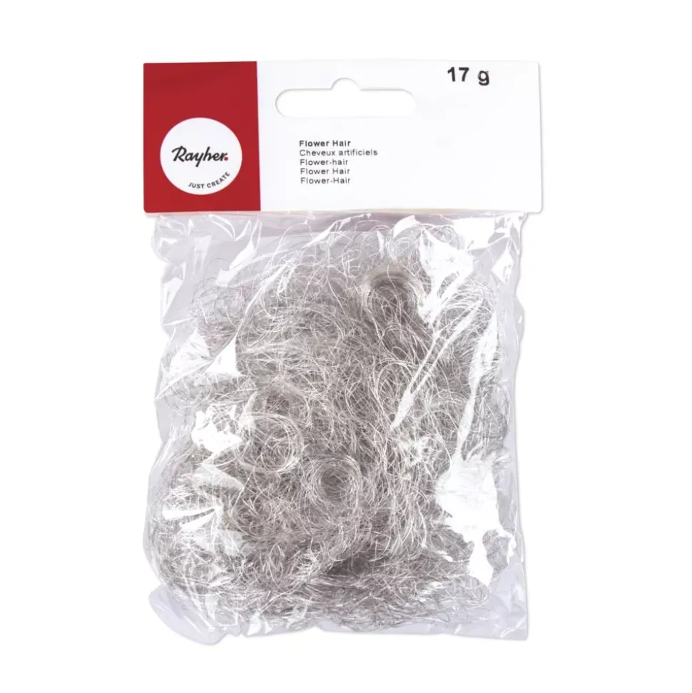 Peluca de alambre plateada