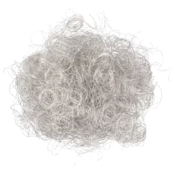 Peluca de alambre plateada