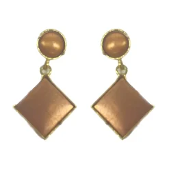 Pendientes rombos para esmaltado