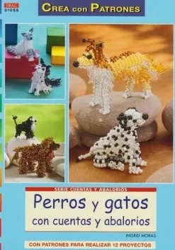 Perros y gatos con cuentas y abalorios