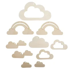 Piezas de madera para móvil Bebé Rayher