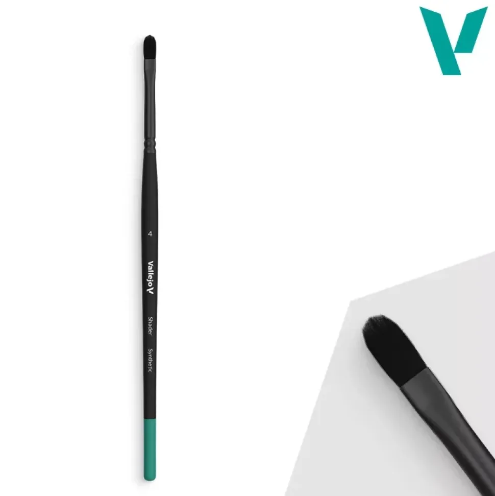 Pincel lengua de gato sintético Shader Vallejo