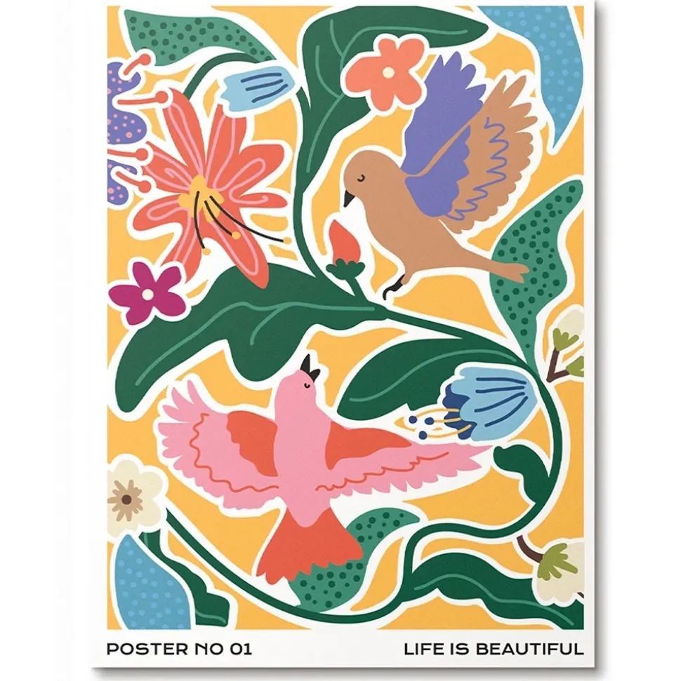 Pinta por números Life is beautiful Journey of something