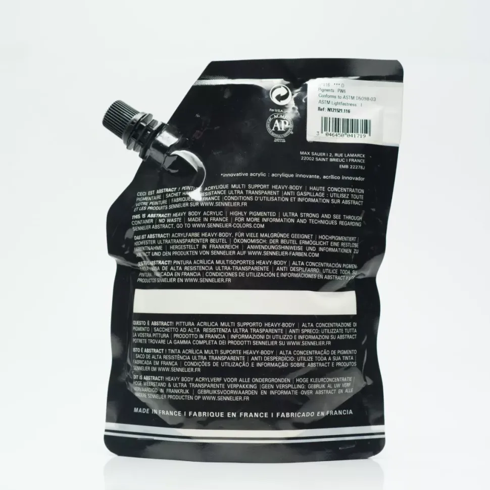 Pintura Acrílica Abstract Blanco de Titanio nº116 Sennelier 500ml