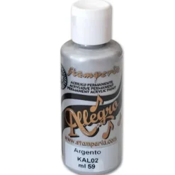 Pintura Acrílica Allegro Plata Stamperia 59ml