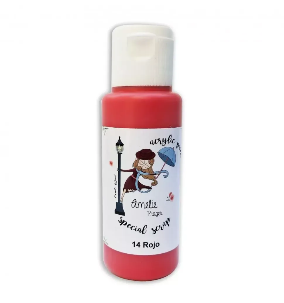 Pintura acrílica para scrap Rojo Amelie
