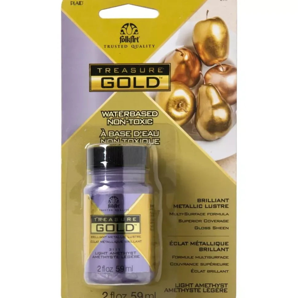 Pintura Acrílica Treasure Gold Amethyst Folkart 59ml