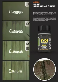 Pintura Dark Streaking Grime AK Interactive 35ml
