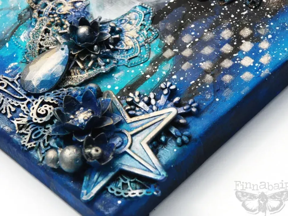 Pintura de Impasto Finnabair Manor Blue