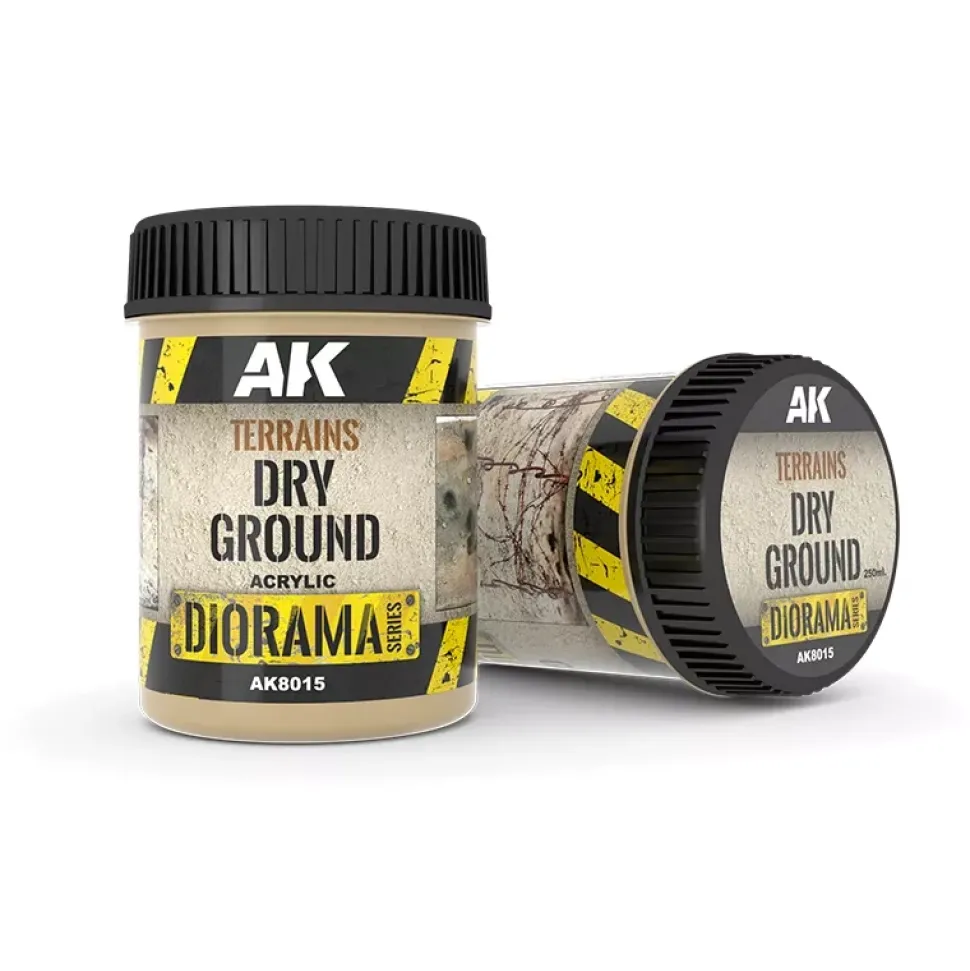 Pintura efecto suelo seco Diorama AK Interactive 250ml