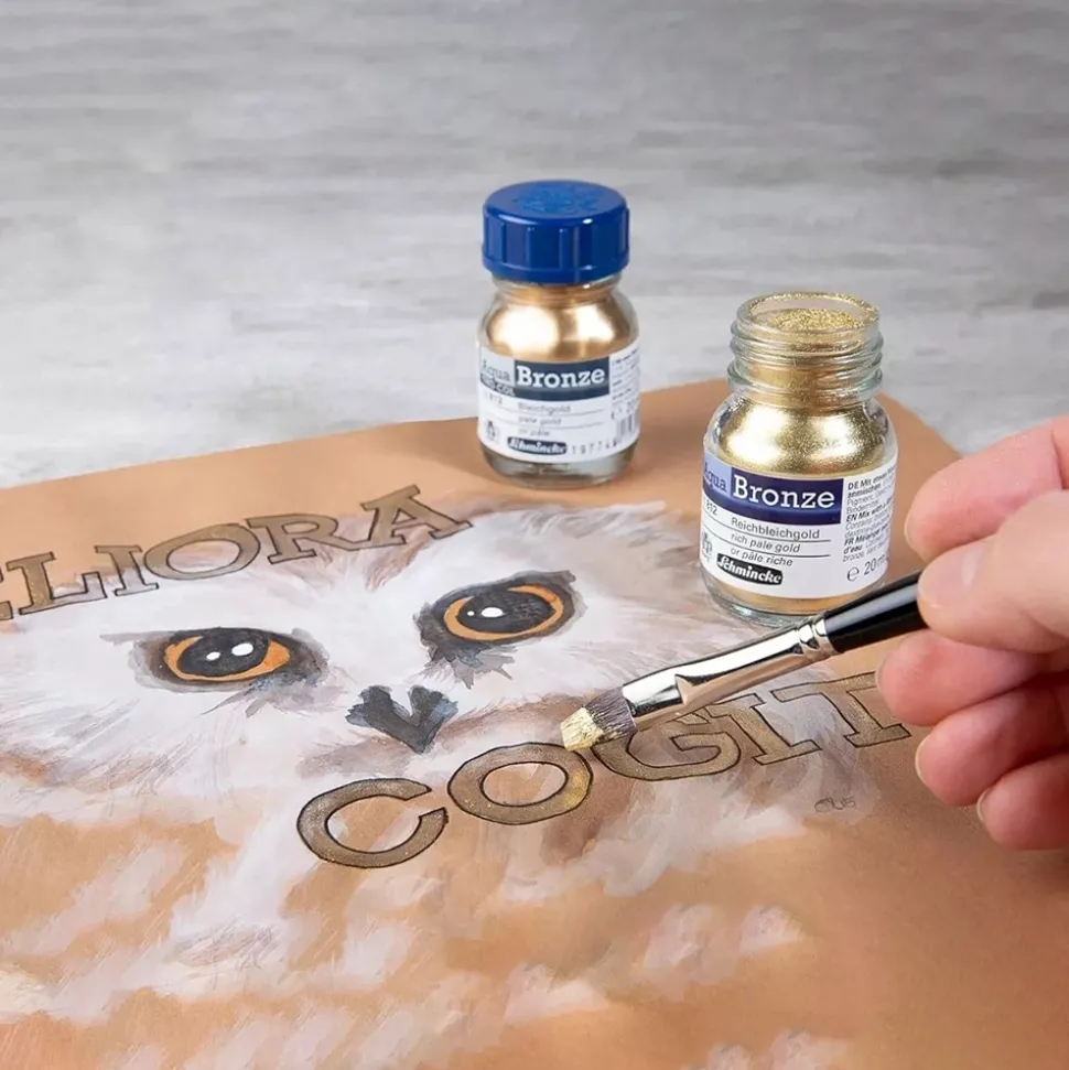 Pintura metálica Aqua Bronce Schmincke 20ml