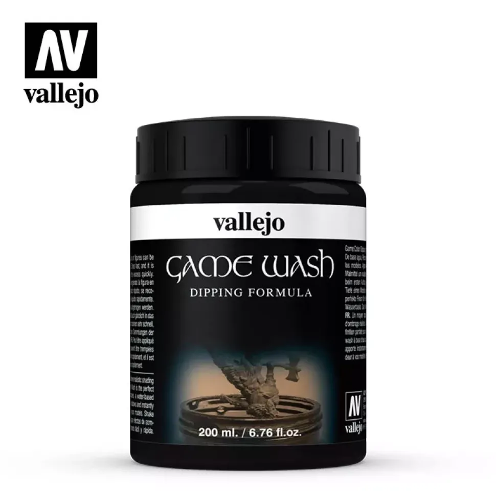 Pintura modelismo 201 Negro Game Color Wash Vallejo 200ml