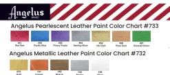 Pintura para cuero y polipiel metálicos y perlescentes Angelus 118ml