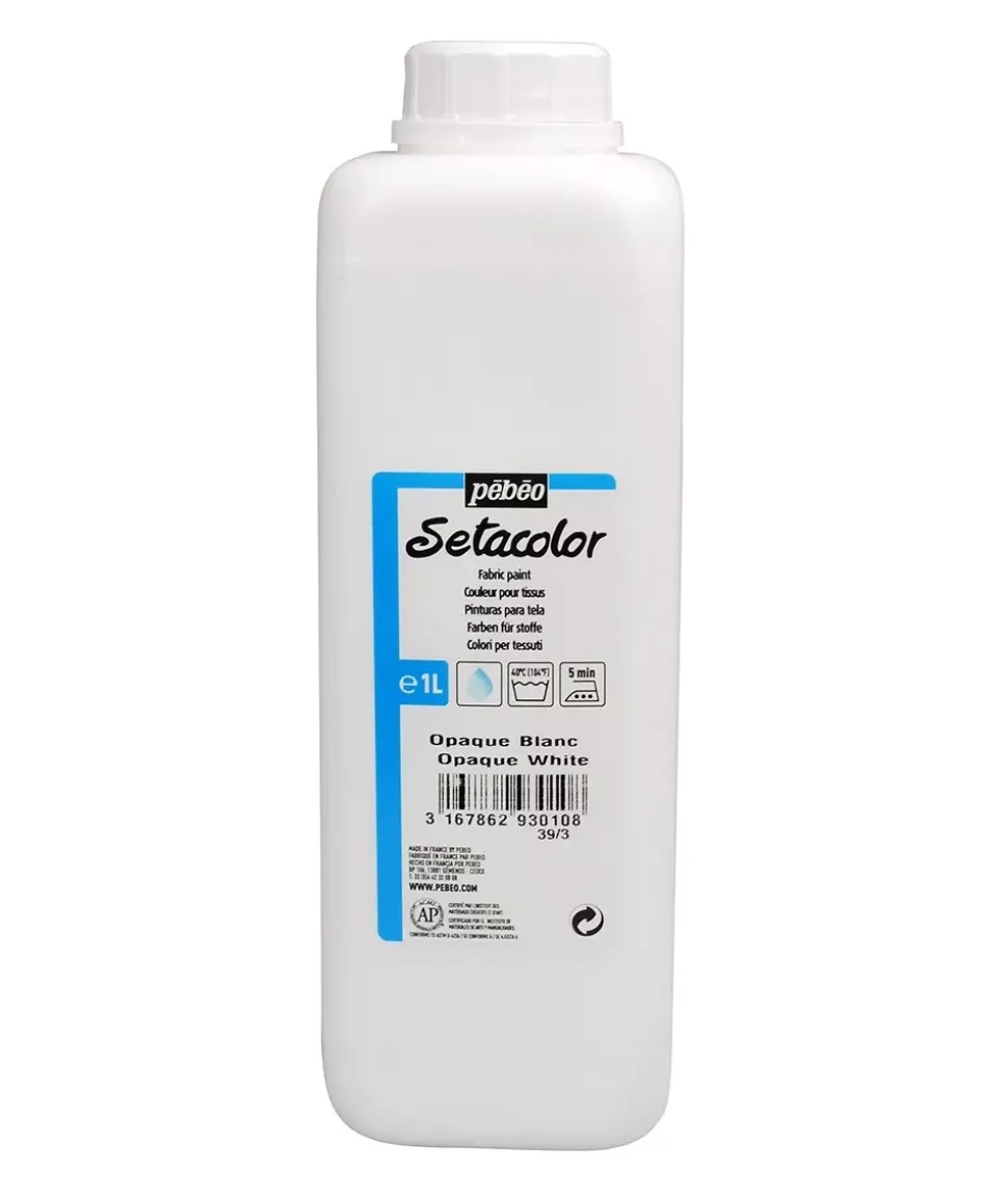 Pintura Para Tela Setacolor Opaco Blanco Pebeo 1L