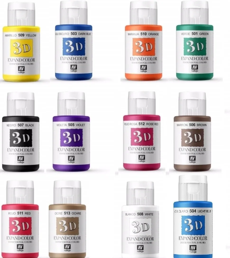 Pintura textil 3D Expand Color Vallejo