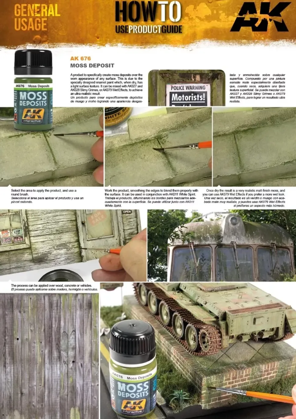 Pintura textura musgo acumulado AK Interactive 35ml