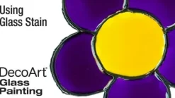 Pintura transparente Púpura Glass Stain DecoArt 30ml