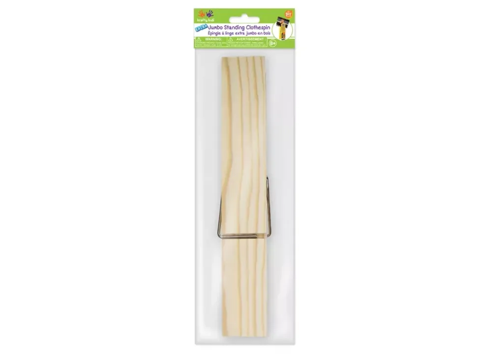 Pinza Extra Jumbo Madera Natural MultiCraft 21cm