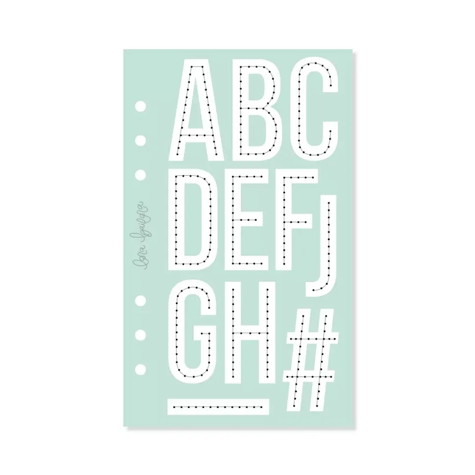 Plantilla de Costura Alfabeto Lineal Stitch it! Lora Bailora