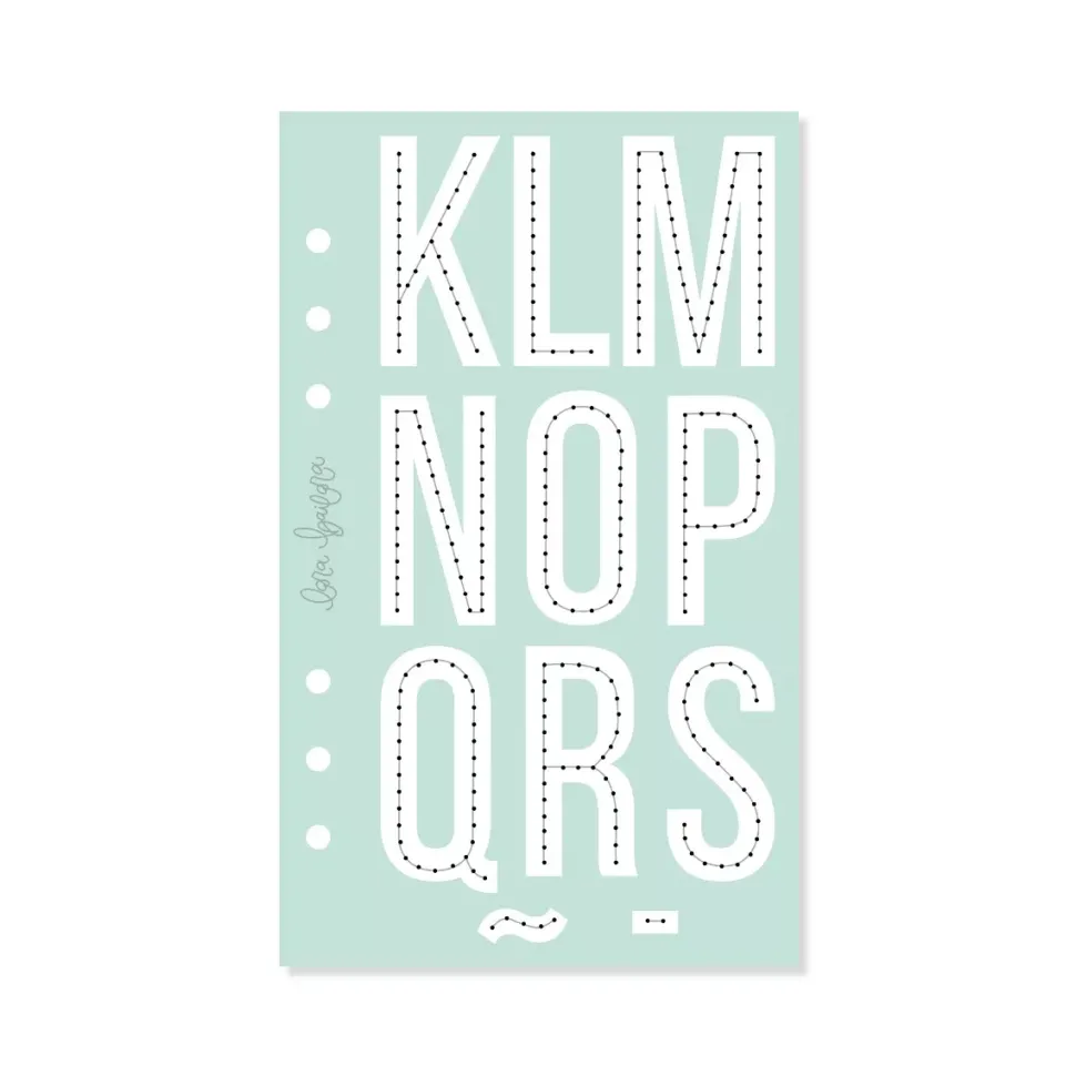 Plantilla de Costura Alfabeto Lineal Stitch it! Lora Bailora