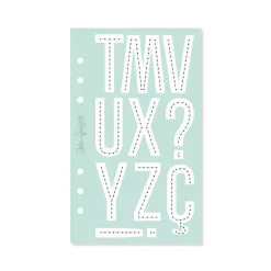 Plantilla de Costura Alfabeto Lineal Stitch it! Lora Bailora