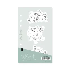 Plantilla de Costura Frases #01 Stitch it! Lora Bailora