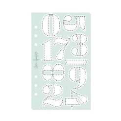 Plantilla de Costura Números Vintage Volver Lora Bailora